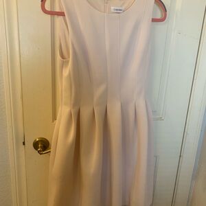 Calvin Klein Women's Soft Cream Mini Dress